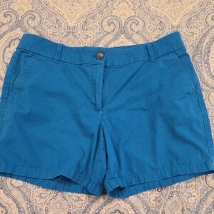 LOFT  Size 12 Turquoise-Blue Casual Chino Shorts 6 Inch